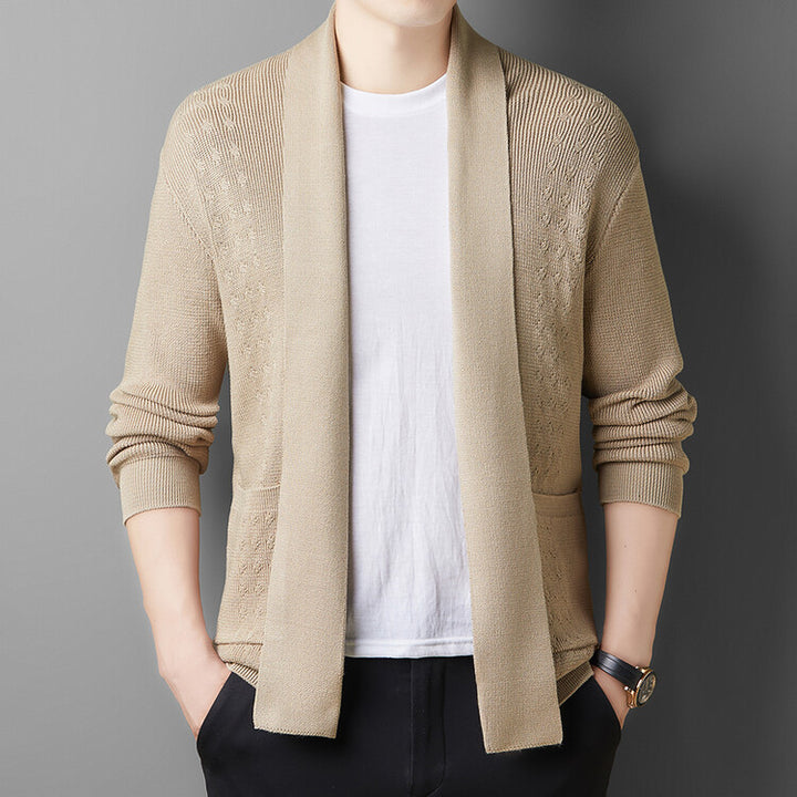 Jacket sweater for men with a modern cut and practical pockets Lune London