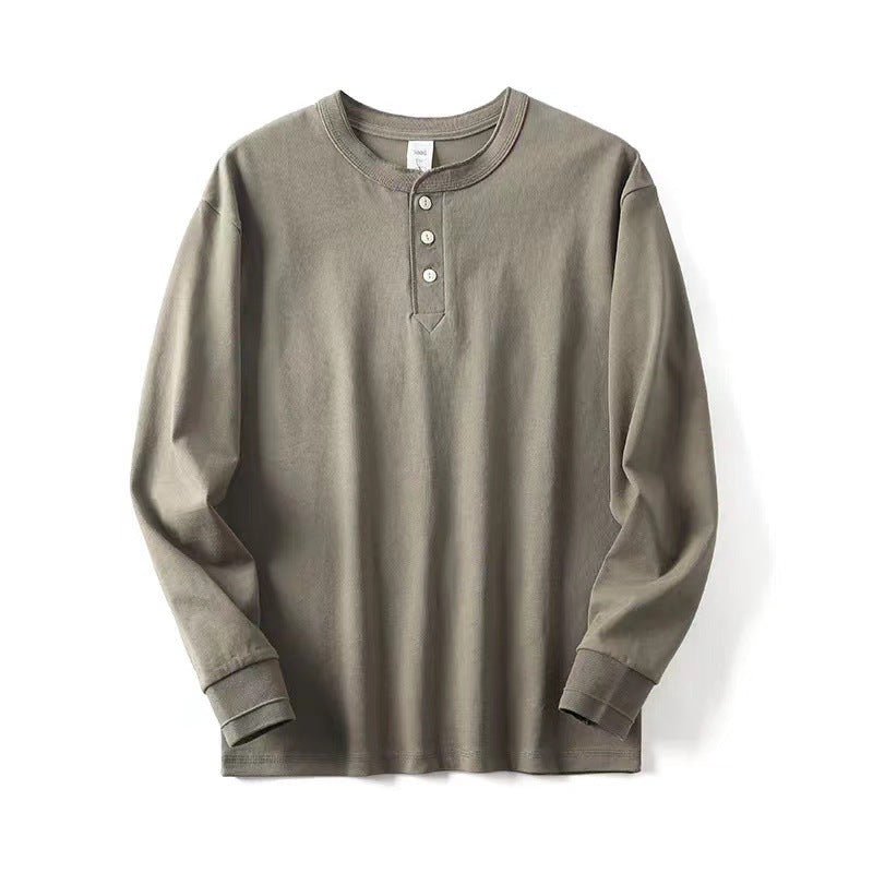 Chemise Henley à manches longues pour femmes en coton respirant Chic & Stil