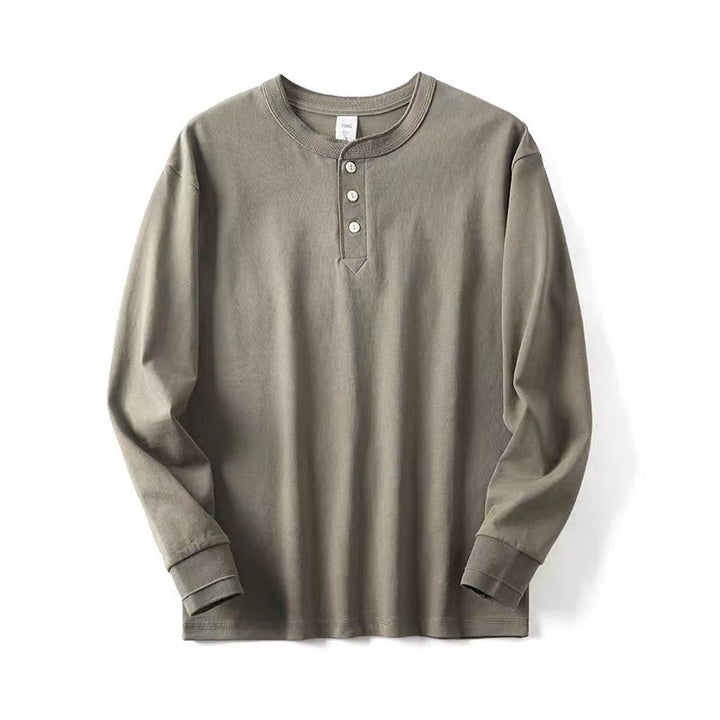 Chemise Henley à manches longues pour femmes en coton respirant Chic & Stil