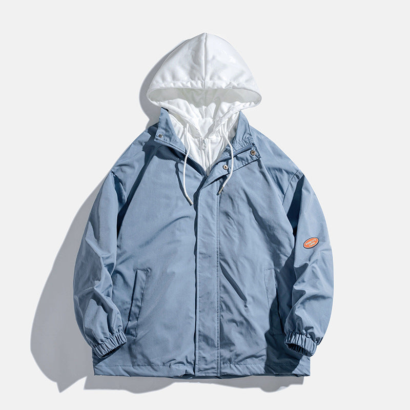 Unisex transitional jacket with hood and breathable inner lining Lune London