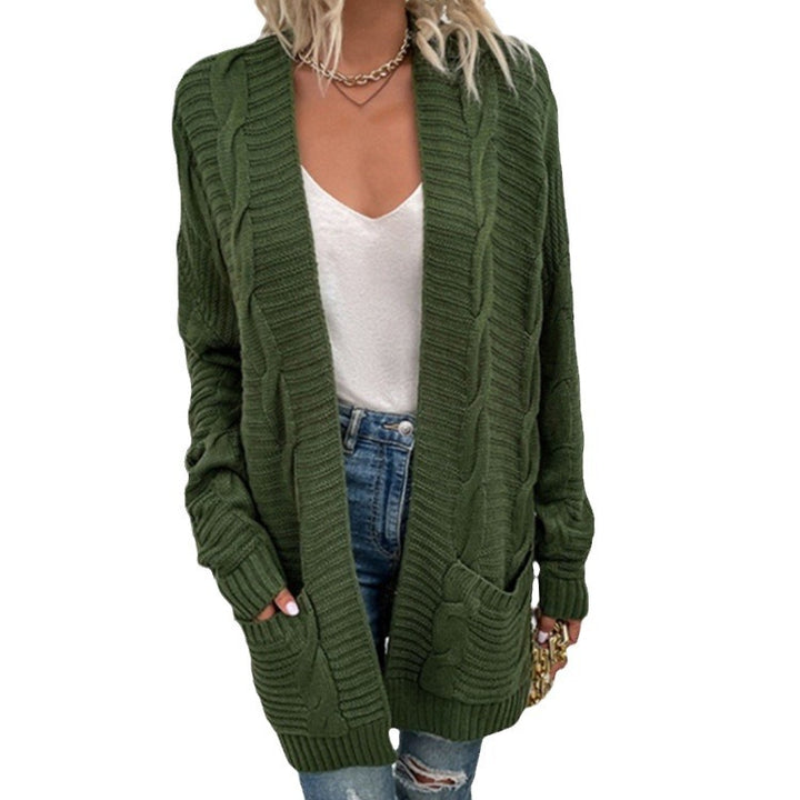 Women's knit cardigan with a structured design and large pockets Lune London