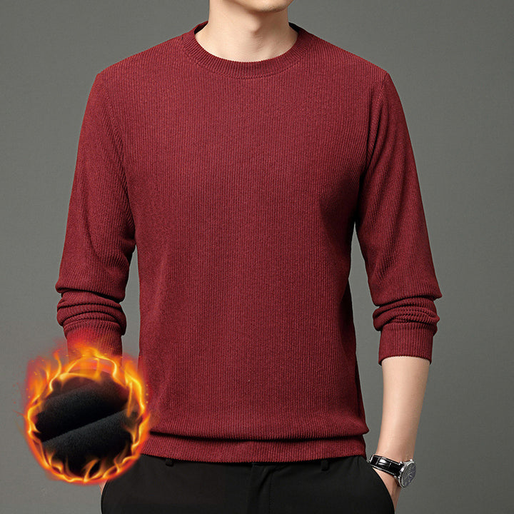 Comfortable and stylish men's round neck sweater in warming material Lune London