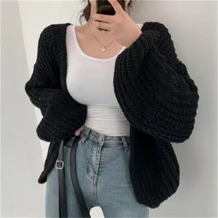 Ladies Oversized Knit Cardigan Lune London