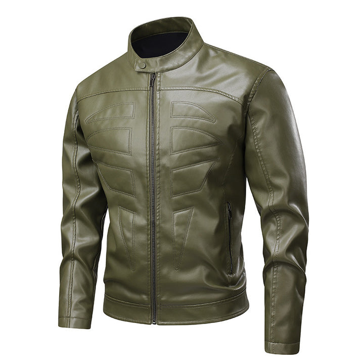 Veste en cuir tendance pour homme avec des accents structurés Lune London
