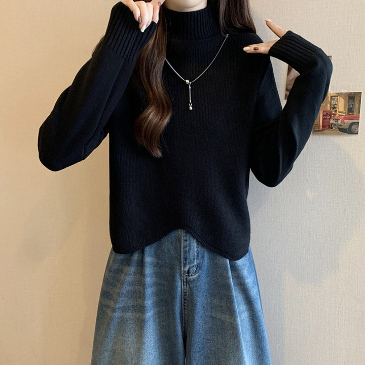 Pull col roulé pour femmes en tricot fin Chic & Stil