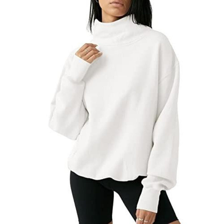 Dames Pull à col roulé oversize Chic & Stil