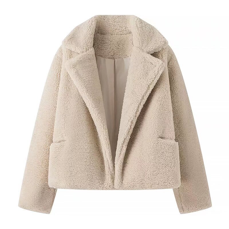 Veste en peluche confortable pour femme au style élégant surdimensionné Chic & Stil