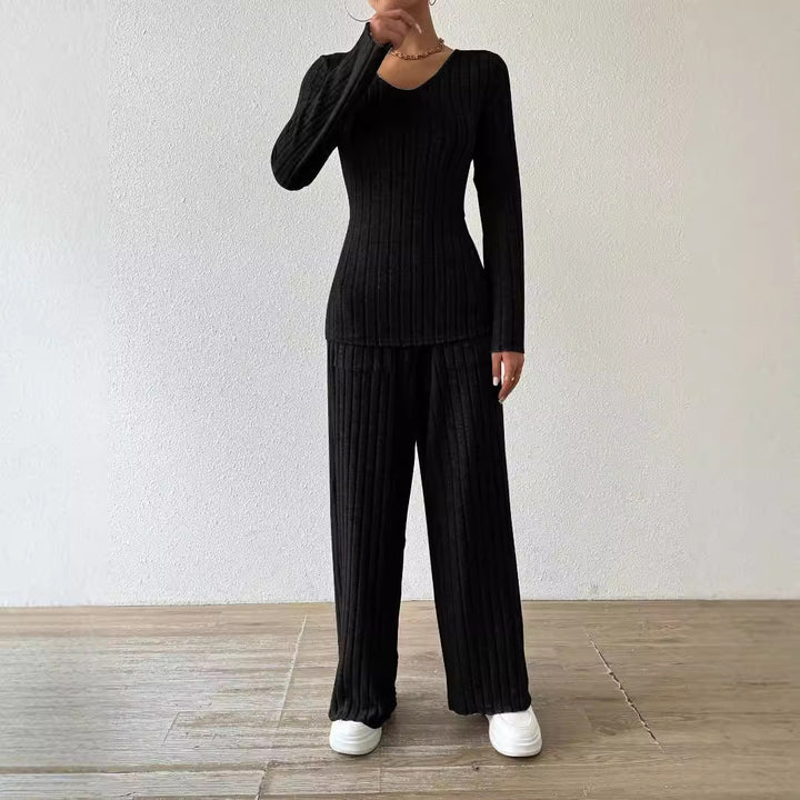 Ladies Casual Knit Jumpsuit with Pockets Lune London