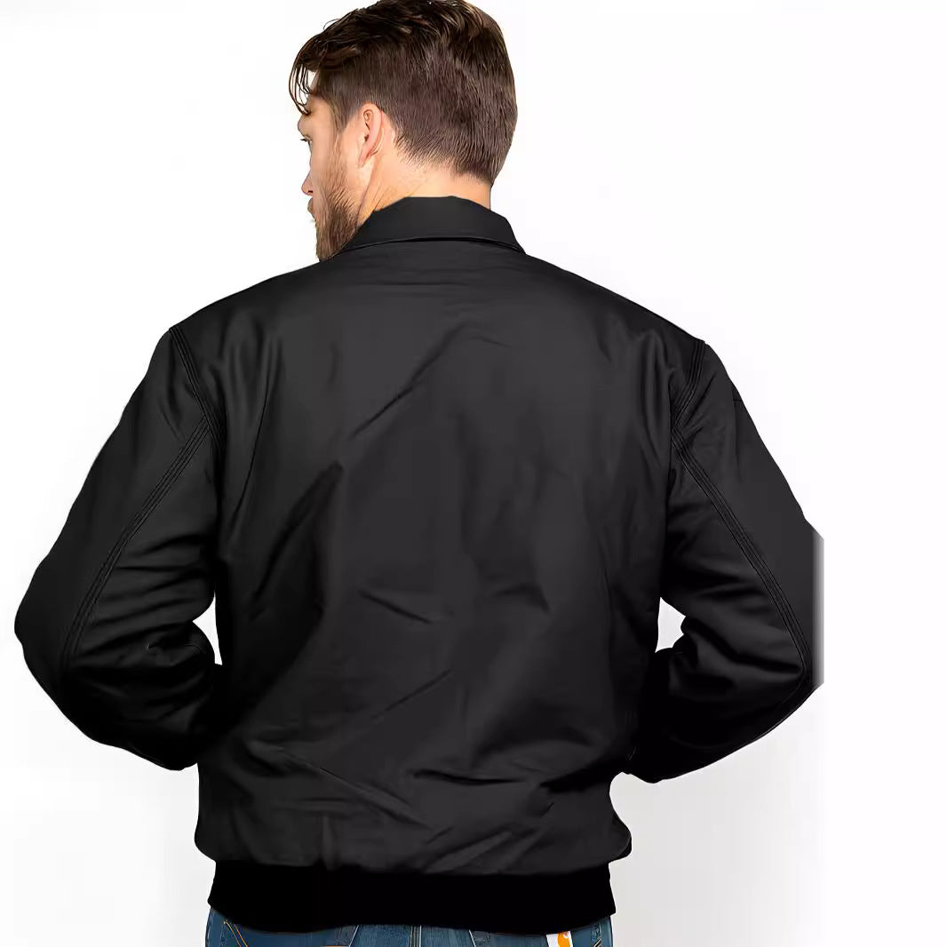 Elegant bomber jacket for men with practical pockets and elastic waistband Lune London