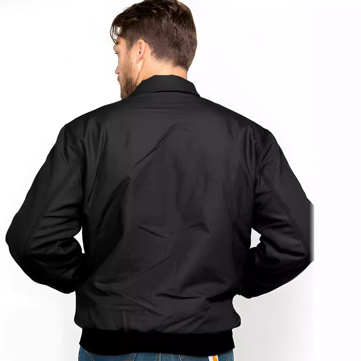 Elegant bomber jacket for men with practical pockets and elastic waistband Lune London