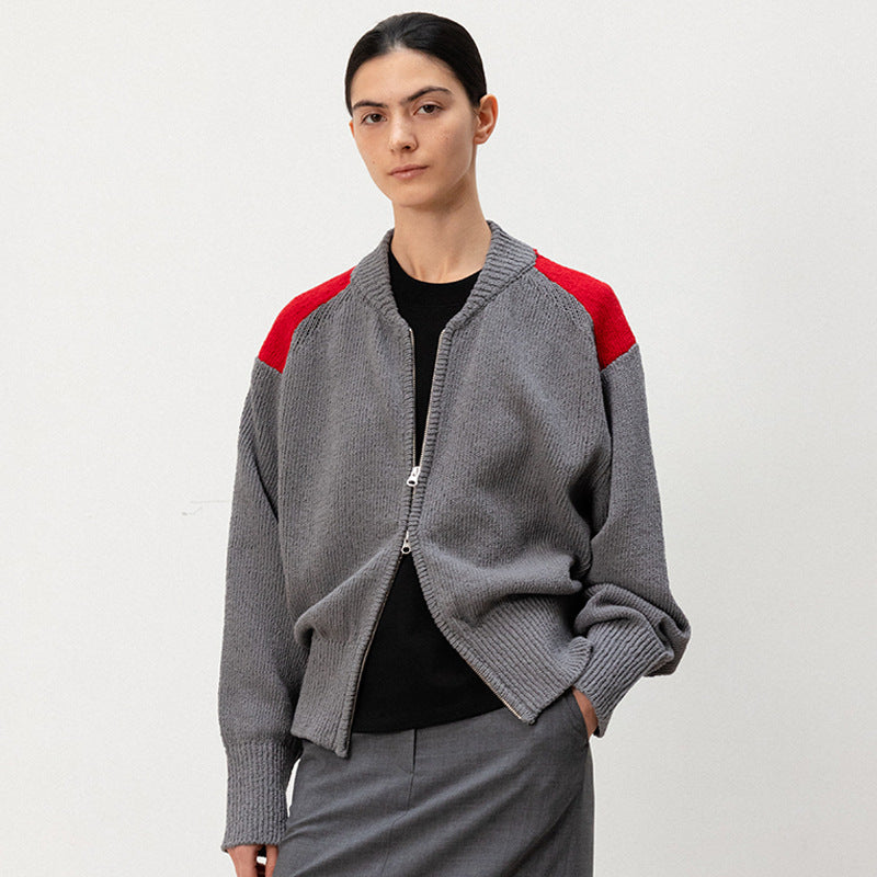 Cardigan féminin à la mode avec zipper Chic & Stil