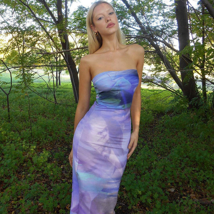 Ladies Elegant Chic Sleeveless Maxi Dress