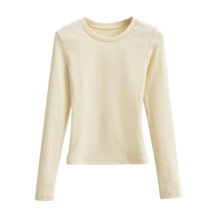 Women Long Sleeve T-shirt in Soft Cotton Blend Lune London