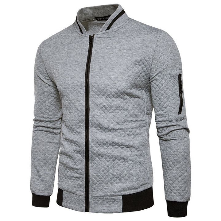 Elegant quilted jacket for men with full zip and structured design Lune London