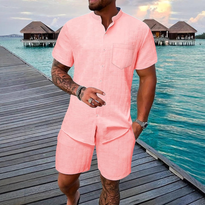 Men's Casual Short Sleeve Relaxed Fit Set Lune London