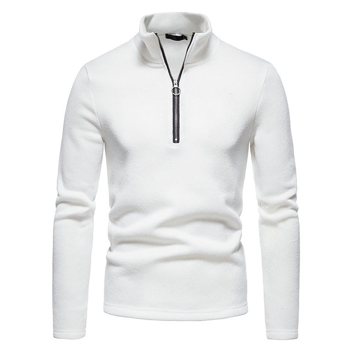 Sporty pull for men with a modern high collar and practical zip details Lune London