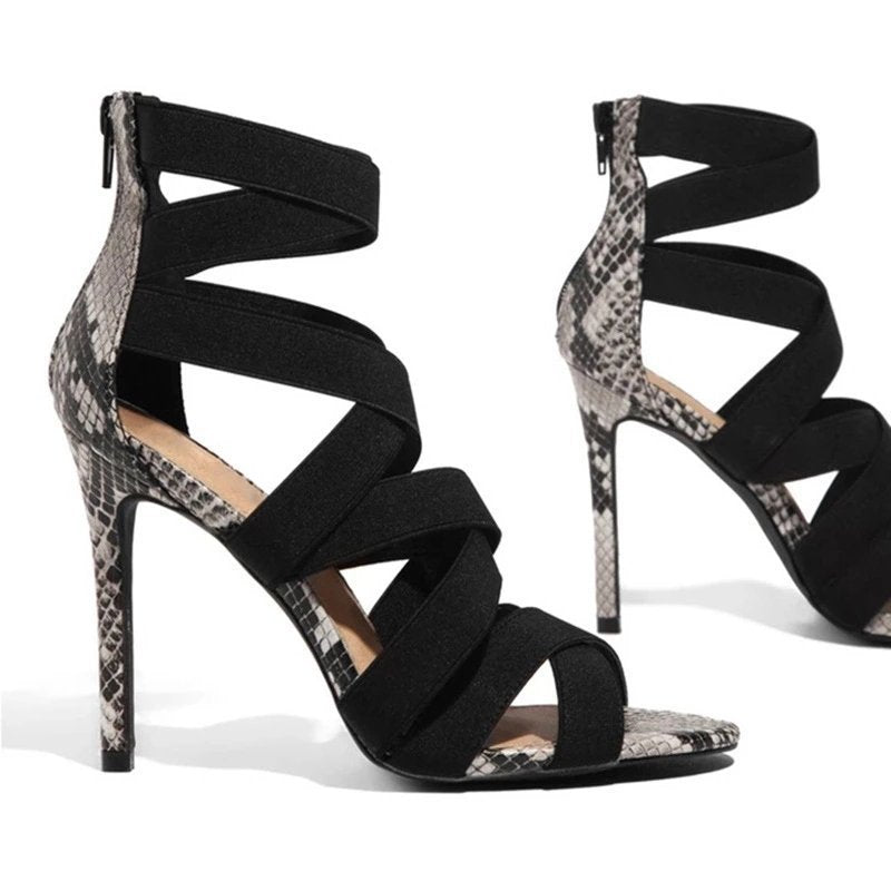 Elegant and trendy ladies' stilettos with a flexible band design Lune London