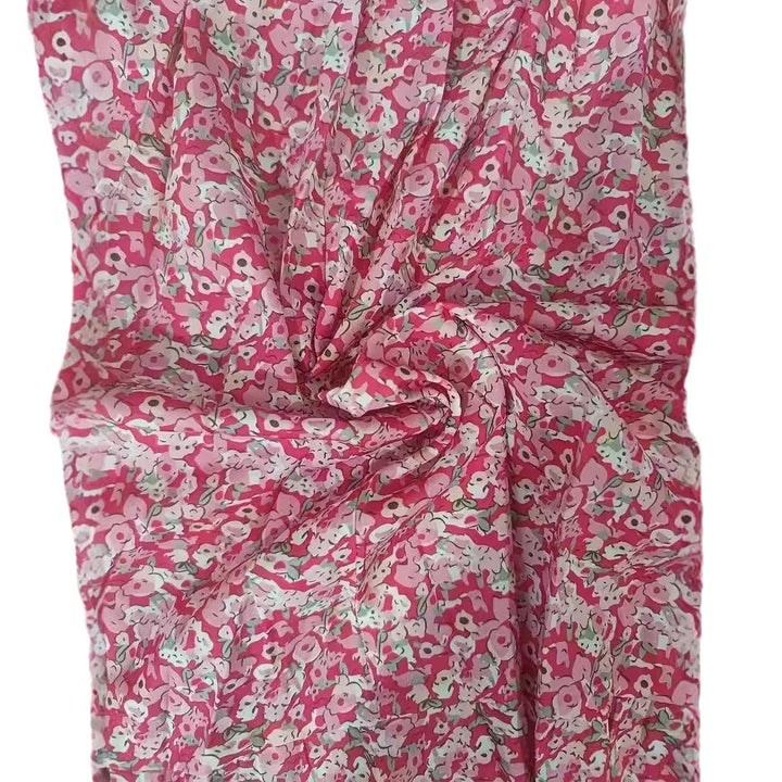 Ladies Mini dress playful and elegant with deep V-neckline and ruffle details Lune London