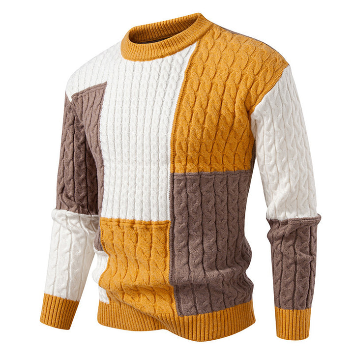 Trendy knitted sweater for men with a unique pattern and high wearing comfort Lune London
