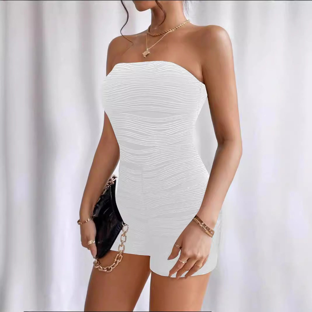 Women's tank top with gathers and fitted cut Lune London