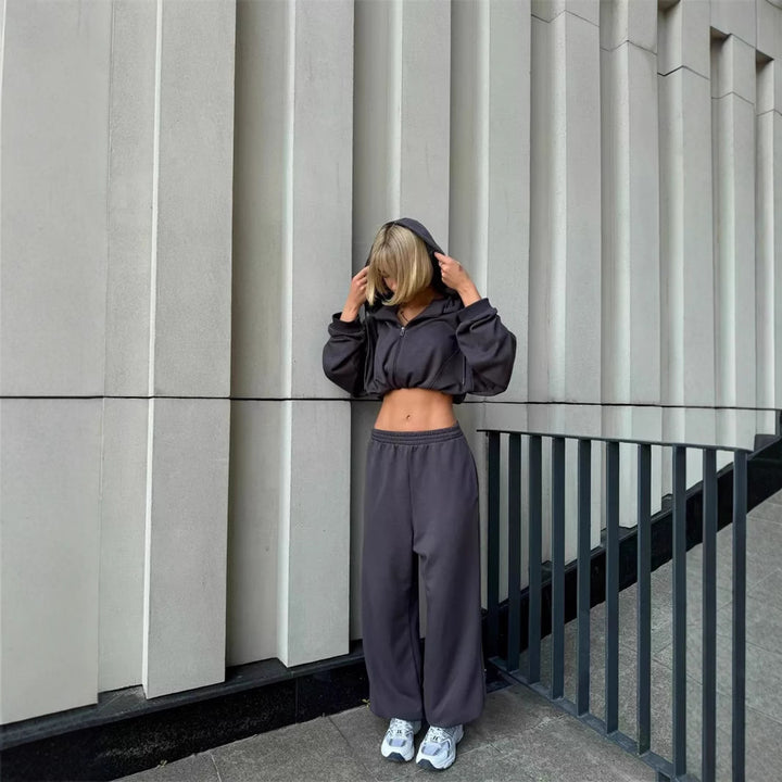 Ladies casual and stylish hoodie sweatshirt set Lune London