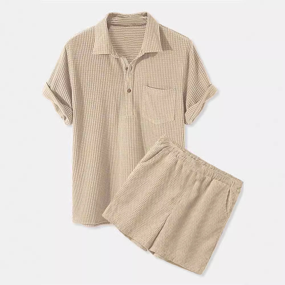 Sun pajama set for women with short t-shirt and Lune London pants