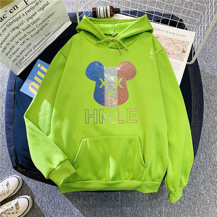 Women's hoodie with artistic bear motif Chic & Stil