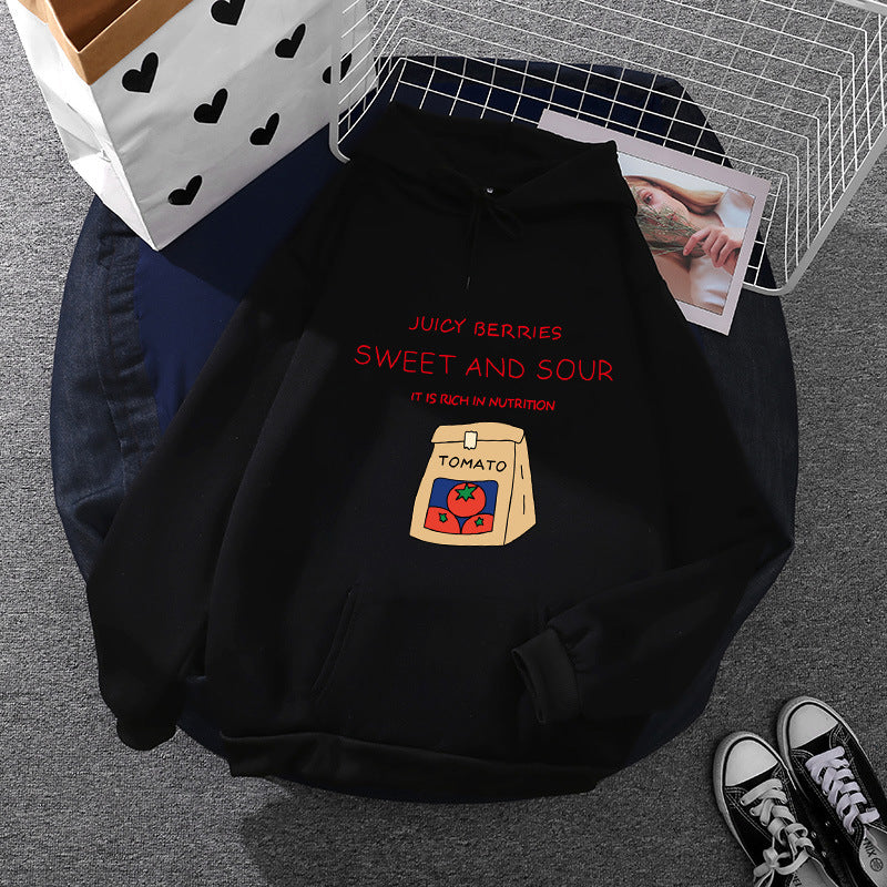 Women's hoodie with unique vitamin-rich print Chic & Stil
