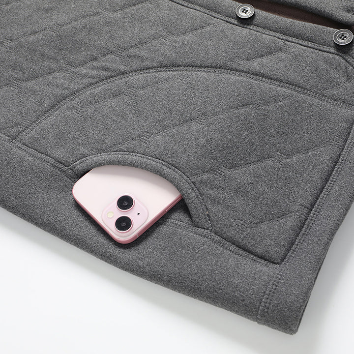 Women quilted comfort vest with practical pockets Lune London