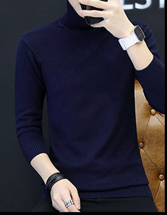 Men Elegant Turtleneck Sweater in Fine Knit Lune London