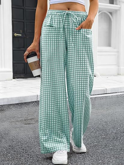 Pantalon carotte léger pour femmes avec cordon de serrage Chic & Stil