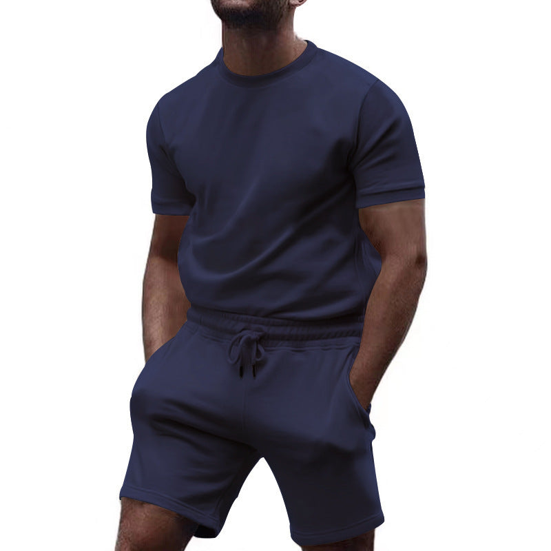 Short sleeve sports set for men with elastic waist Lune London
