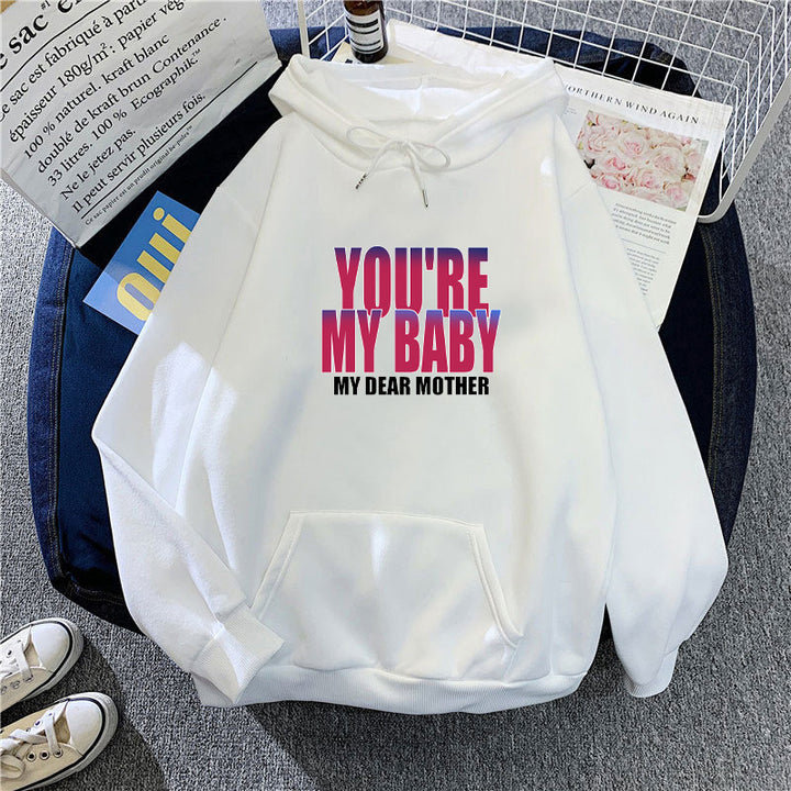 Women's hoodie with humorous lettering Chic & Stil