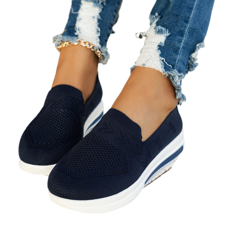 Slip-on sneakers for women with breathable mesh upper and cushioned sole Lune London
