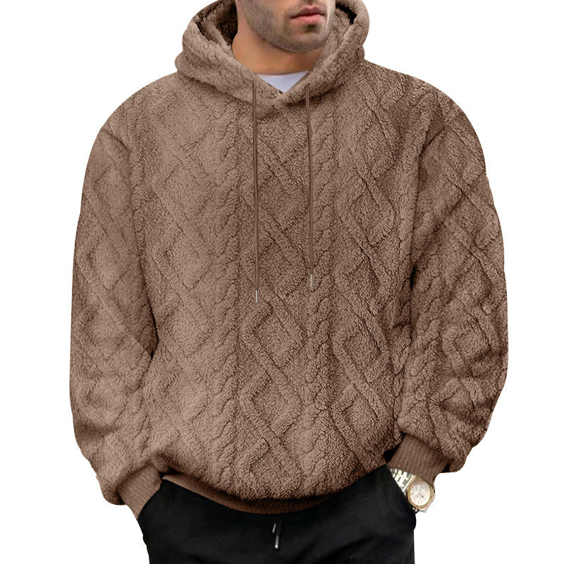 Men's cozy Sherpa hoodie Chic and style