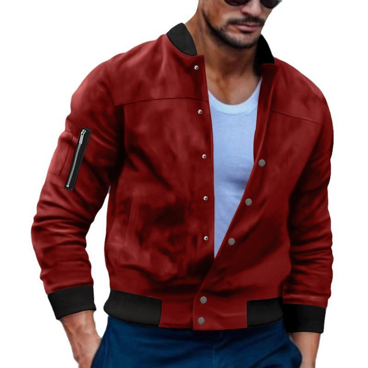 Fashionable bomber jacket for men with practical zippered pockets Lune London
