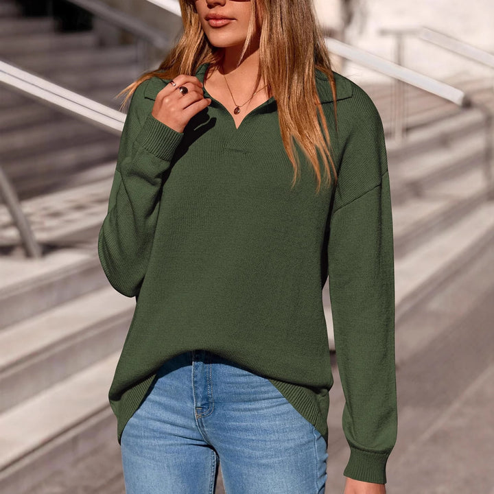 Lune London casual polo sweater for women