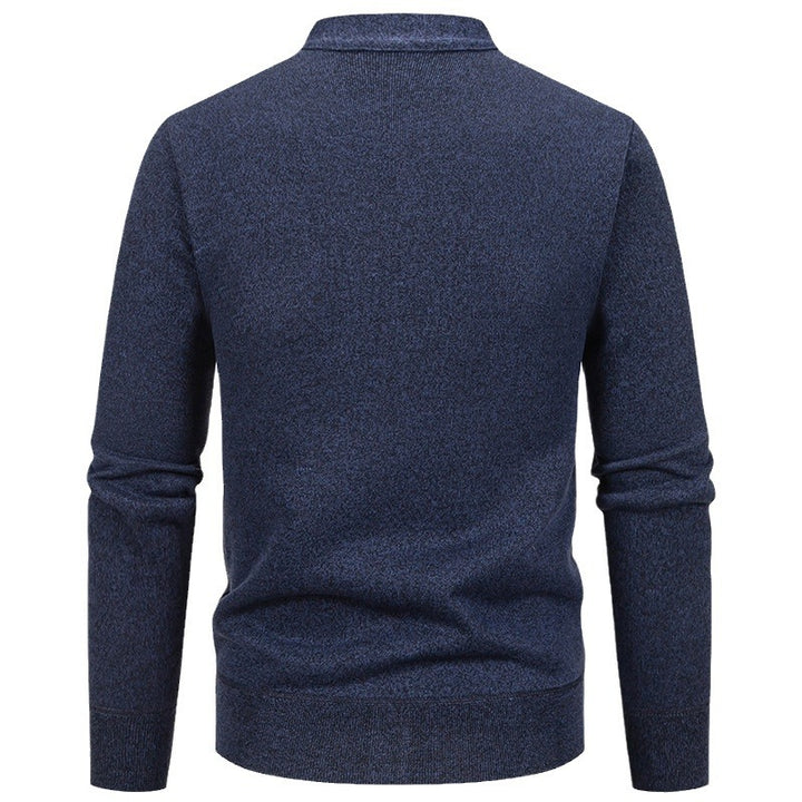 Men's classic cardigan with structured design and practical pockets Lune London