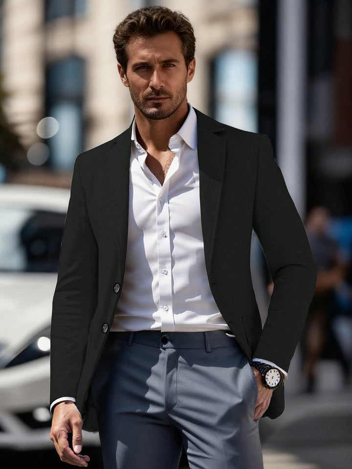 Elegant fitted business suit jacket for men Lune London