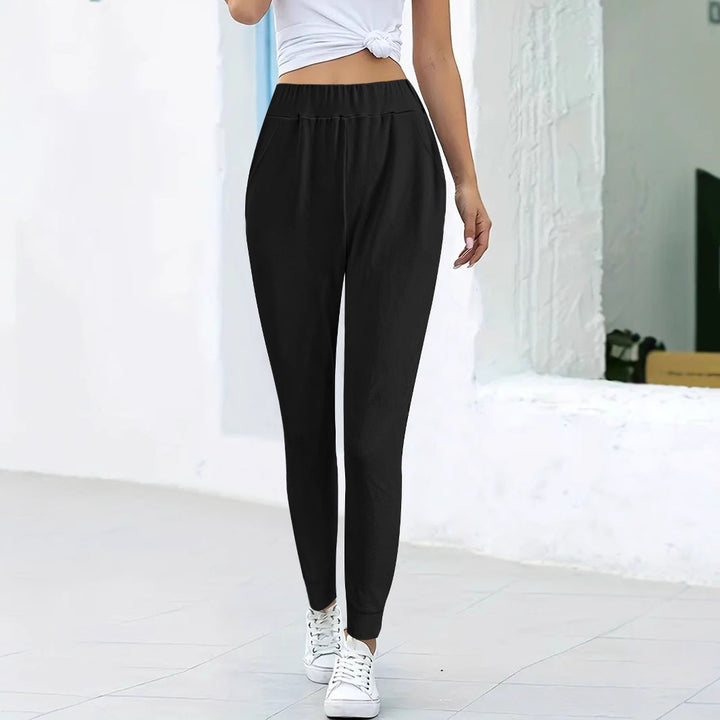 Women's leisure relaxed fit jogger pants with pockets Lune London