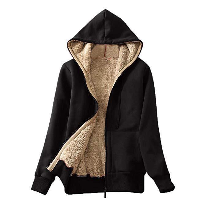 Ladies Cozy Fleece Jacket with High Collar and Convenient Zipper Lune London