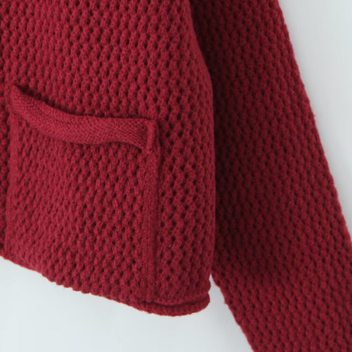 Cardigan léger pour femmes avec fermeture à boutons décoratifs et poches pratiques Chic & Stil