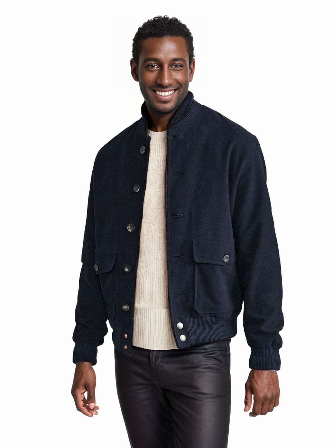 Casual bomber jacket for men made of high-quality material with practical pockets Lune London