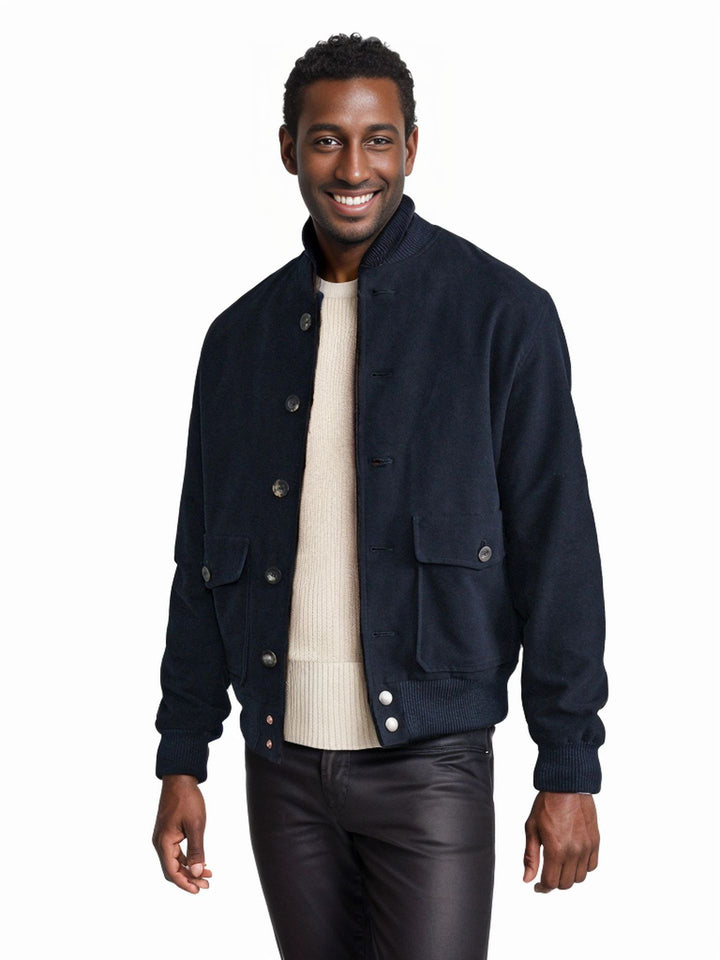 Casual bomber jacket for men made of high-quality material with practical pockets Lune London