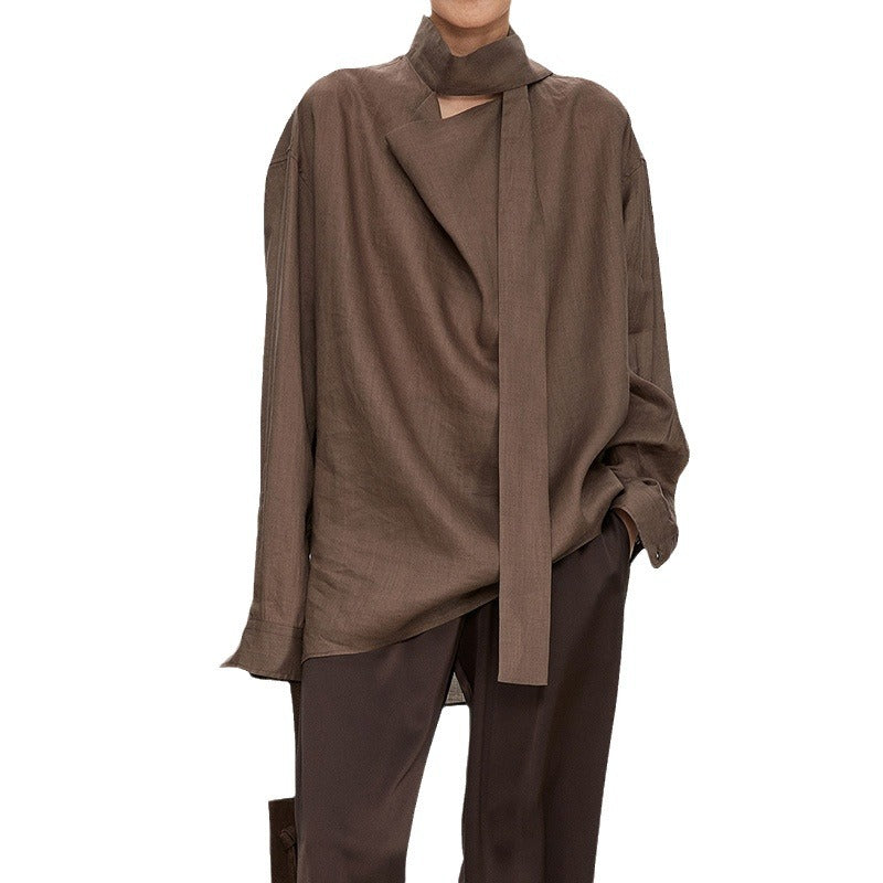 Blouse élégante pour femmes, décolletée, avec col raffiné Chic & Stil