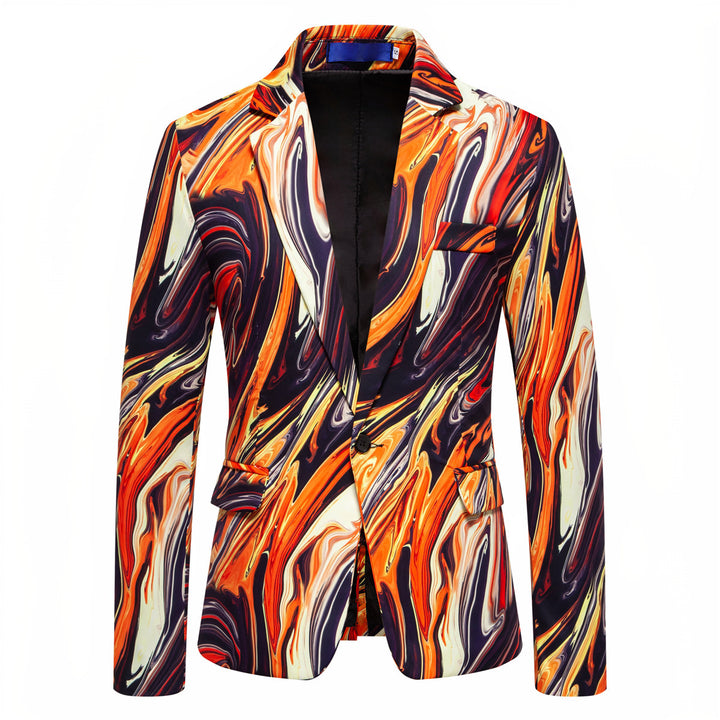 Designer Blazer for men with striking marble pattern Lune London