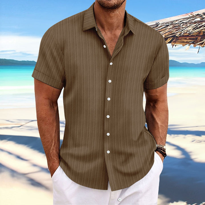 Casual short-sleeved striped shirt for men Lune London