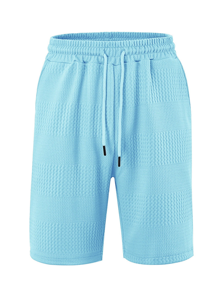 Men's Sporty Shorts with Innovative Texture and Elastic Waistband Lune London