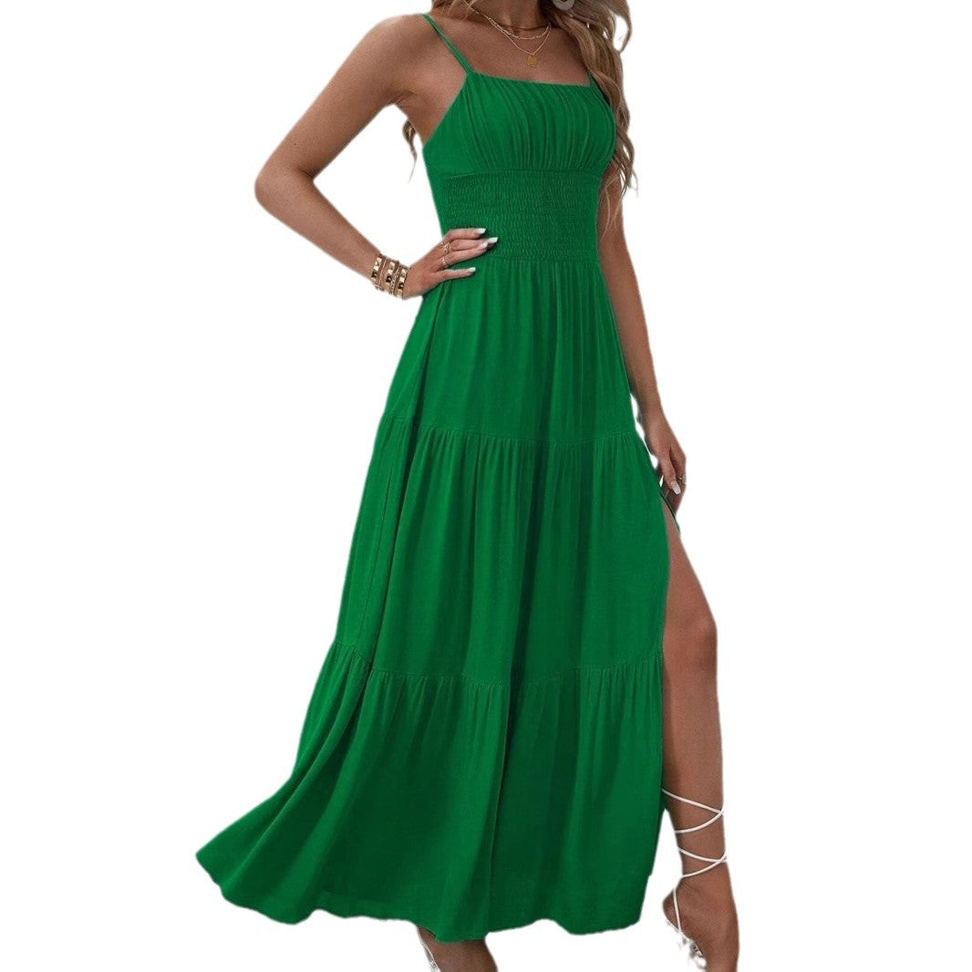Women Elegant Ruffled Chic Maxi Dress