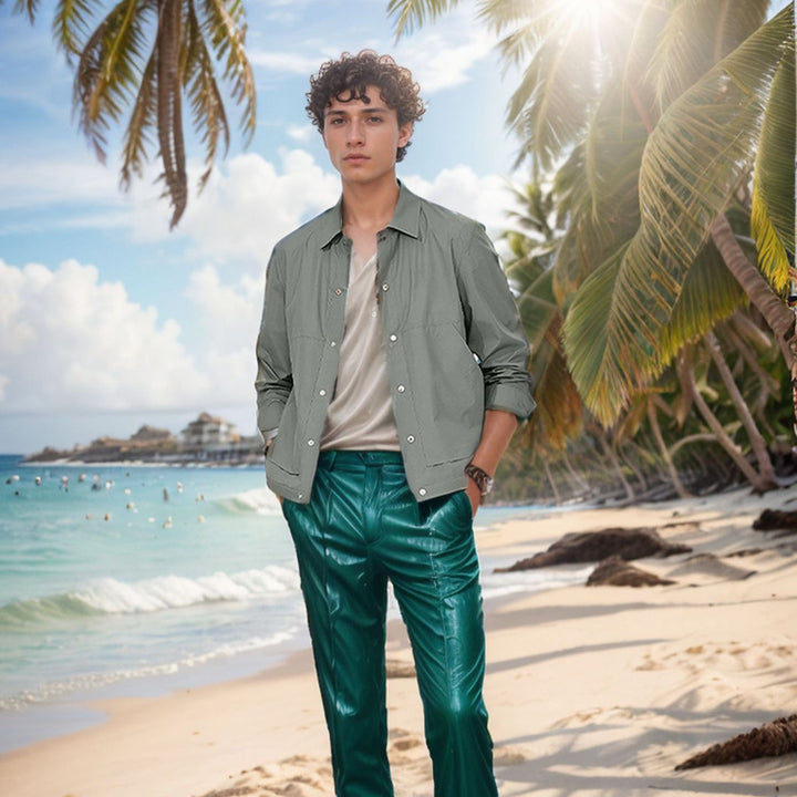 Men's multifunctional summer jacket with snap button closure and breathable inserts Lune London